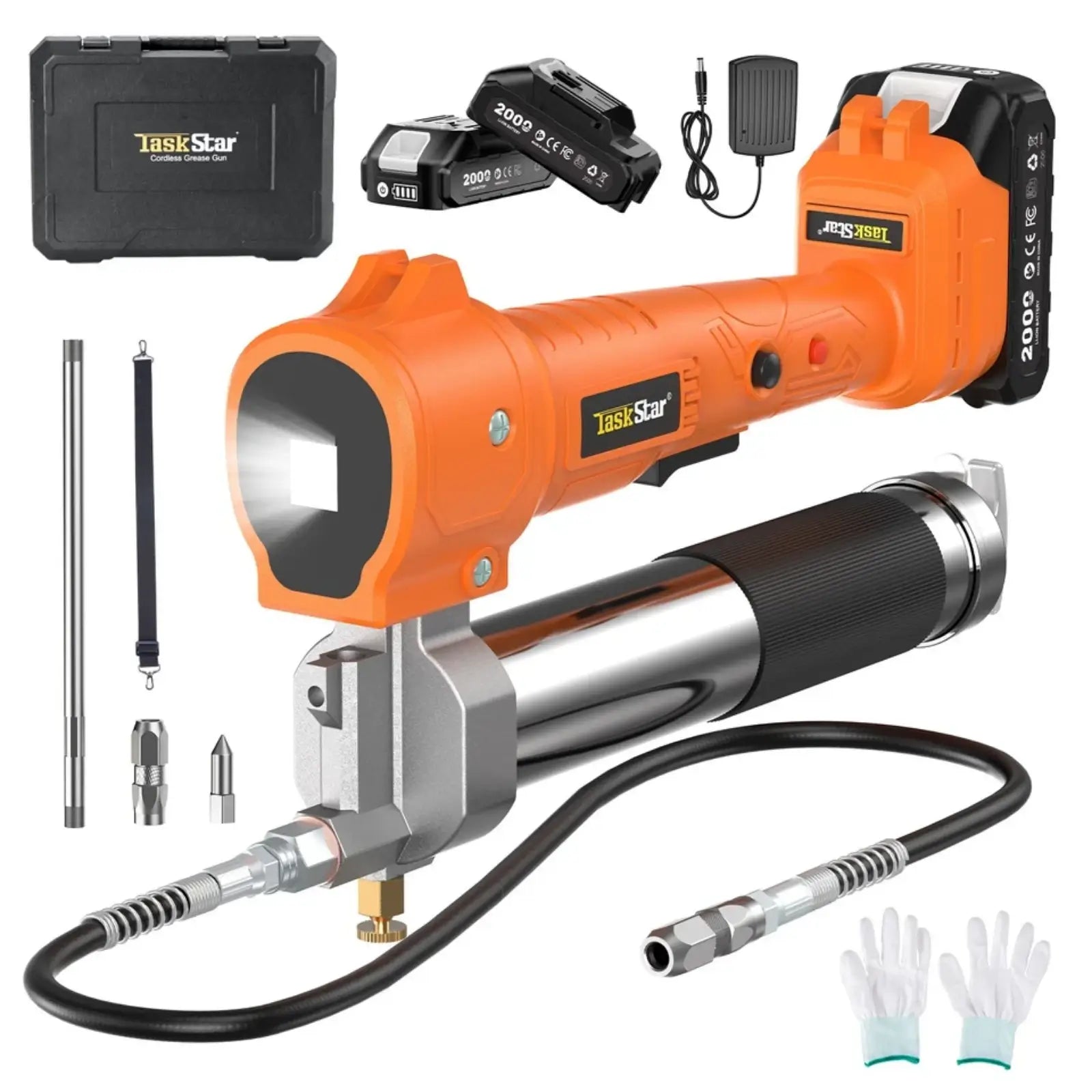 Taskstar Cordless Grease Gun Electric 21V 10000PSI
