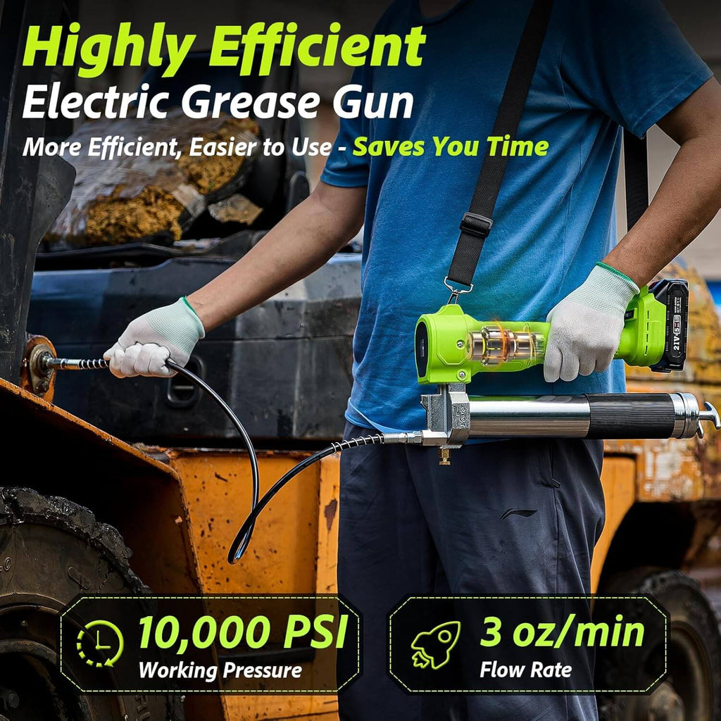 taskstar cordless grease gun 10000PSI